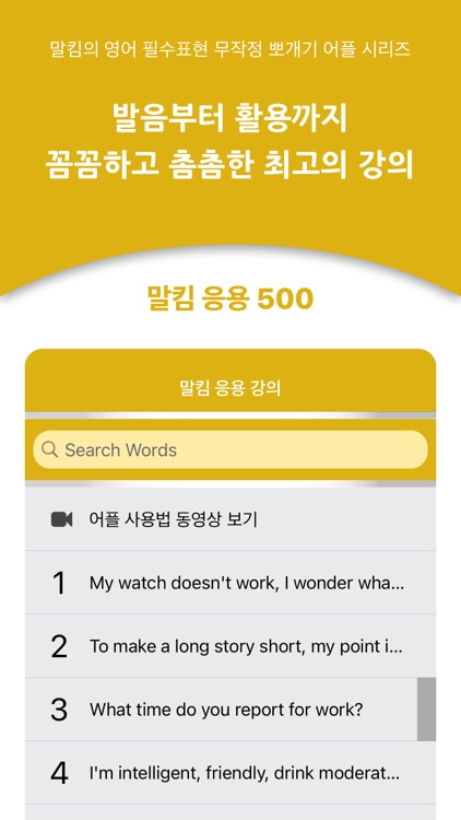 말킴의 영어회화 응용500
