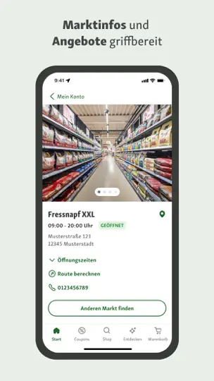 Screenshot von Fressnapf App auf dem iPhone 4