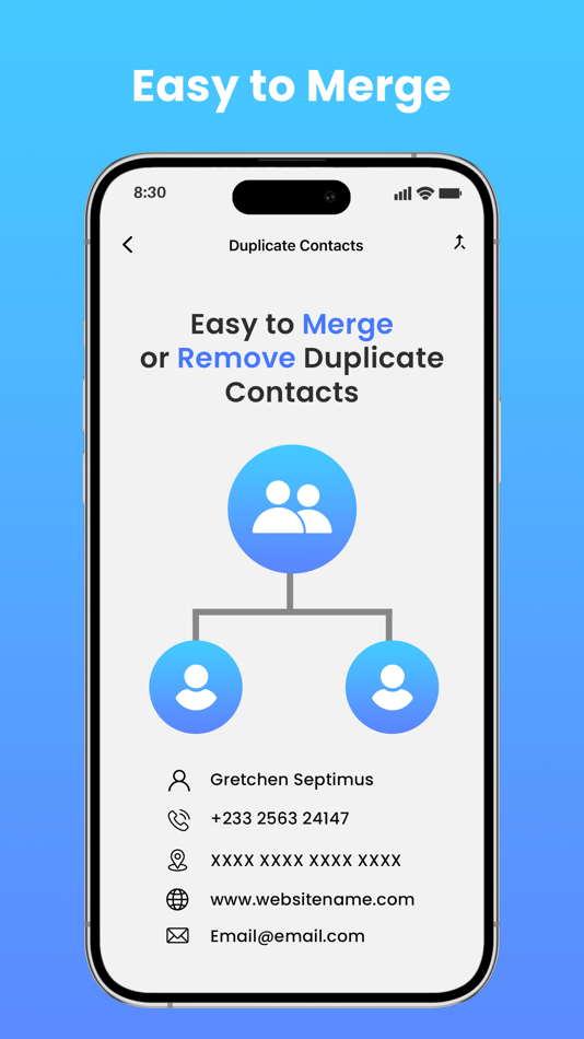 #1. Easy Contacts Cleaner (iOS) 由: Namrata Akabari
