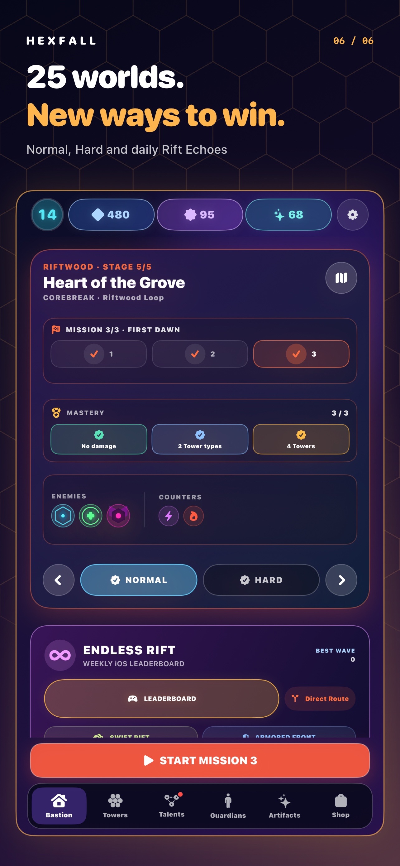 Screenshot 6 of Hexfall: Rift Defense