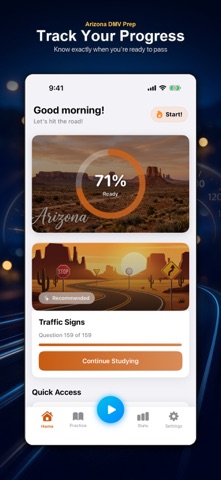 AZ DMV Prep iPhone screenshot