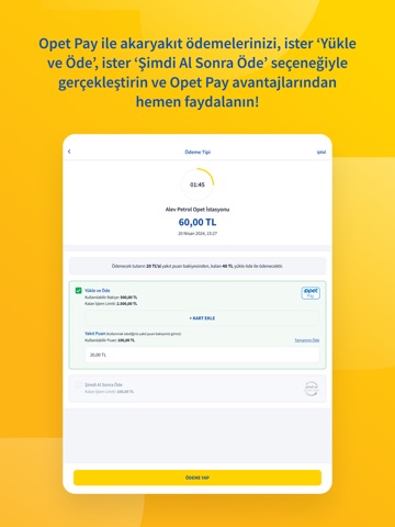 Opet Mobil - Opet Pay'le Kazan iPad screenshot 5