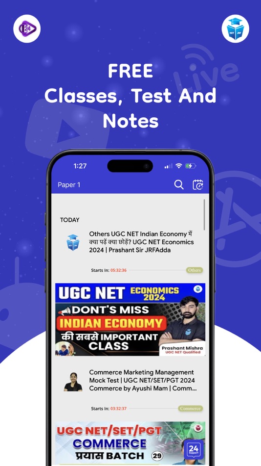 #2. JRFAdda - UGC NET Prep App (iOS) 作者: Imran Khan