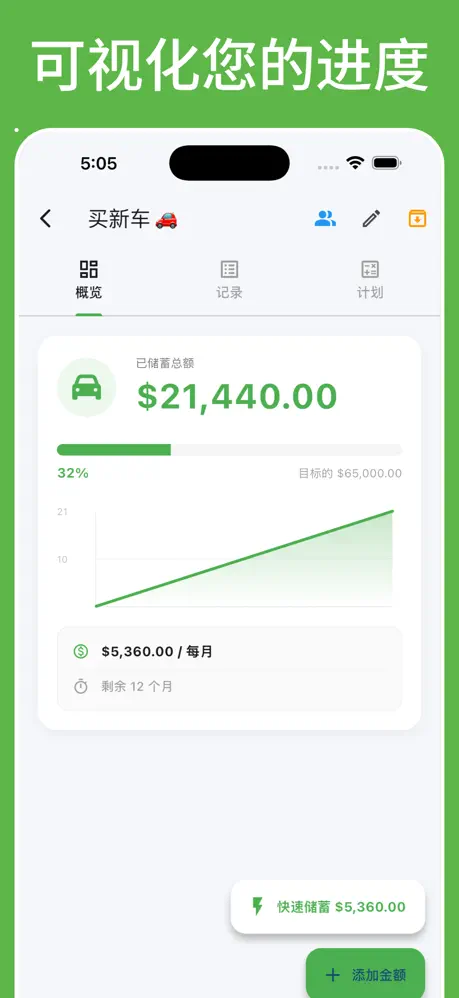 Finan360: 储蓄与目标 应用截图