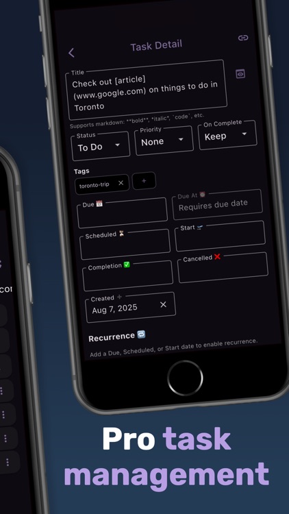 TaskForge - For Obsidian Tasks