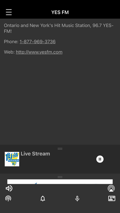 96.7 YESFM Radio Screenshot