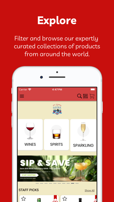 St. Cloud Levee Liquor & Gas iPhone screenshot 1 - Shopping app