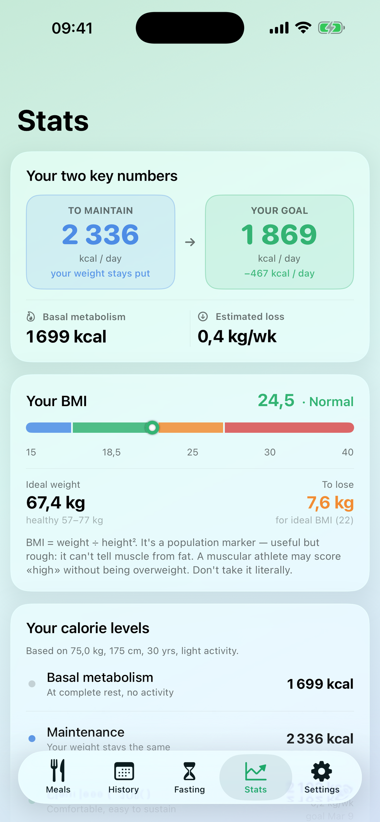 Calorie Deficit: Diet Track screenshot 3