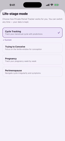 PrivateCycle: Period Tracker Screenshot 6 of 10