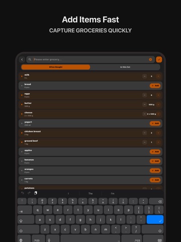 JoinListy: Shared Lists iPad screenshot