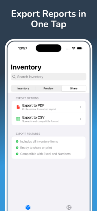 Inventory: Product Tracker App Screenshot 3 of 3