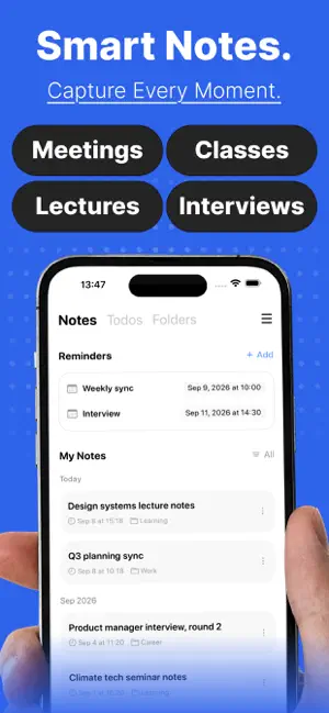 Koonote: AI Meeting Note Taker screenshot 1