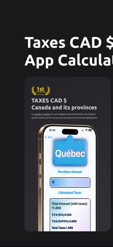Taxes Canada screenshot