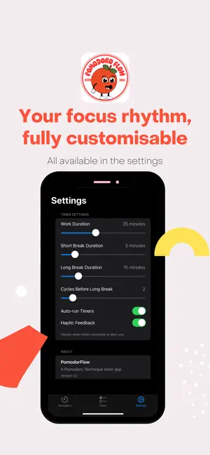 PomodoroFlow screenshot 2