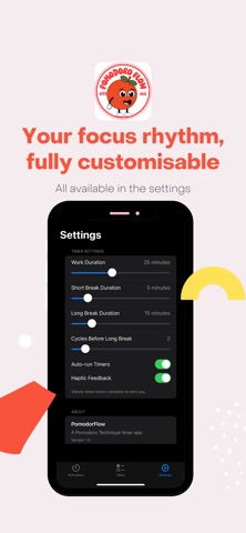 PomodoroFlow screenshot