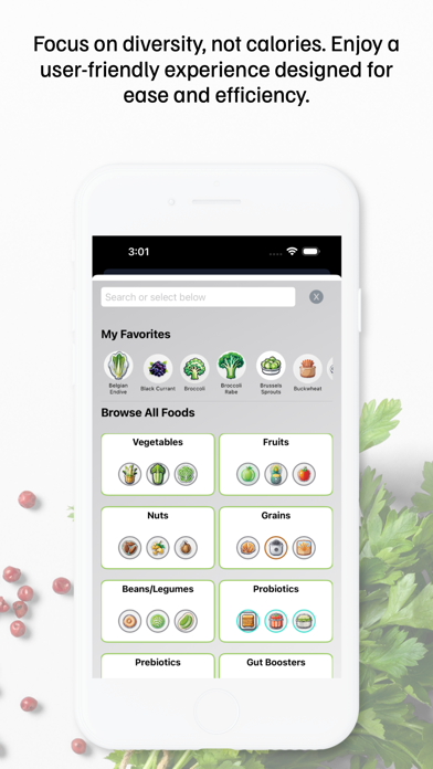 Thrive35: Gut Health Fiber Log Screenshot