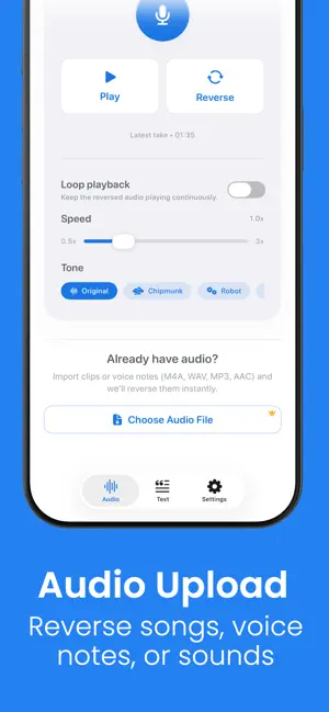 Reverse Audio - Voice Reverser screenshot 3