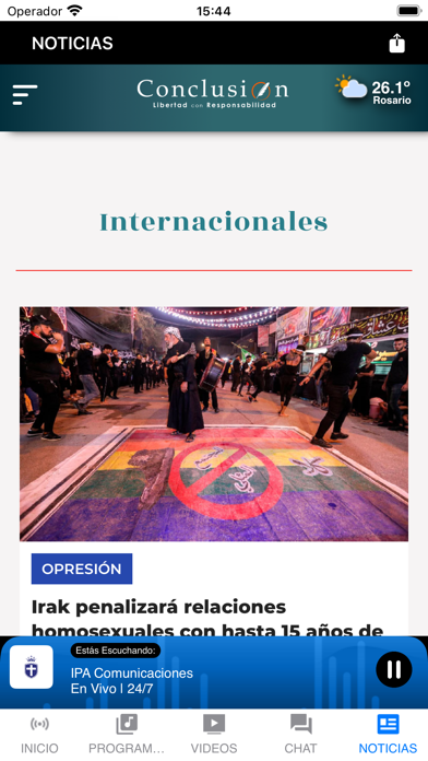 IPA Comunicaciones Screenshot
