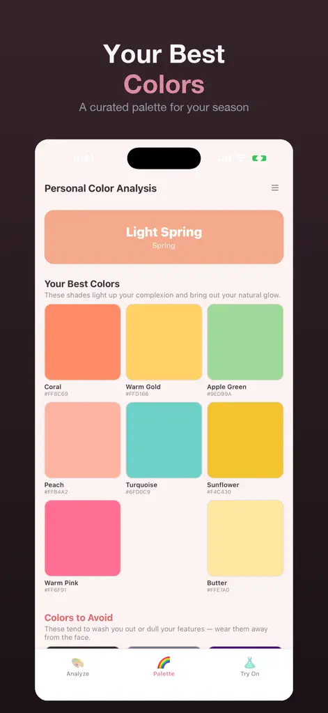 Personal Color Analysis + - Lifestyle App | MWM