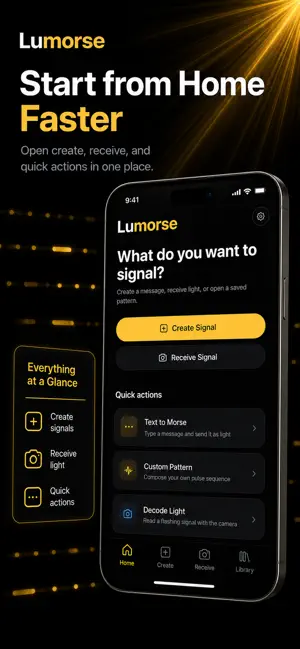 Lumorse: Morse Code & Light screenshot 2