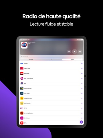 Radio FR: France FM iPad screenshot