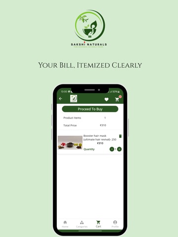 SakshiNaturals iPad screenshot