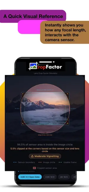 Camera Lens Crop Factor screenshot 1
