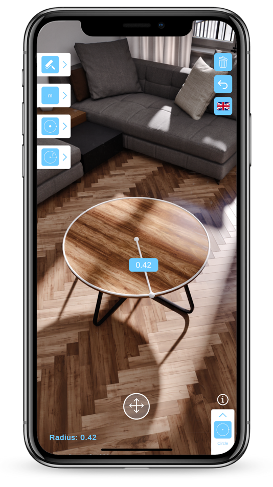 #2. AR Measure Lidar (iOS) Podle: Vladislav Tongaliuk