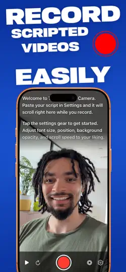 Screenshot von Teleprompter Cam auf dem iPhone 1