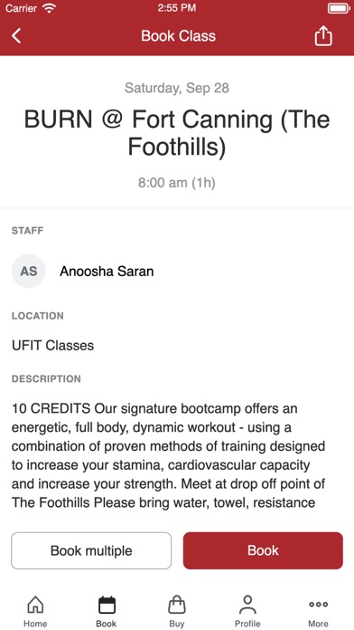 UFIT Health and Fitness Screenshot