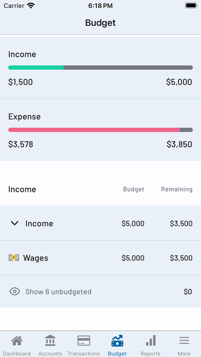 Capstone: Financial Tracker Screenshot