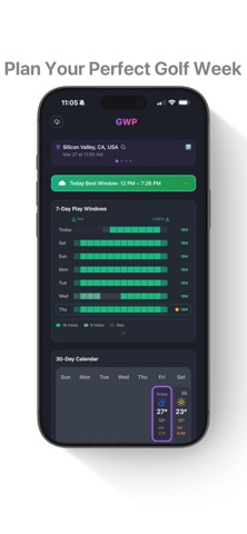 Golf Weather Pro screenshot