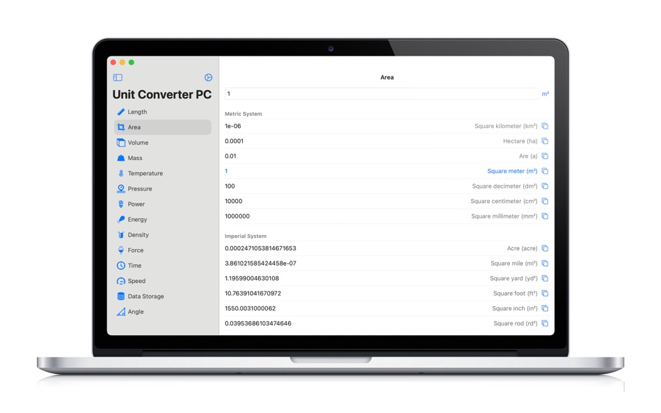 #2. Unit Converter PC (macOS) 由: Xi'an 7kit Technology Co., Ltd.