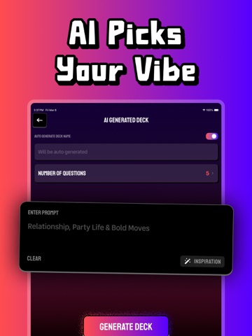 Truth or Dare Party Game: DASH iPad screenshot