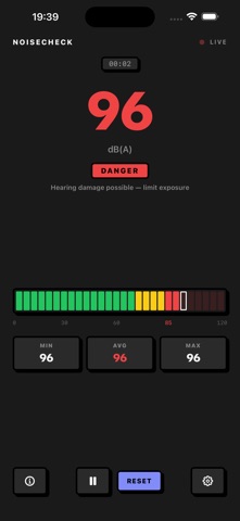 NoiseCheck: Decibel Meter Screenshot 3 of 5