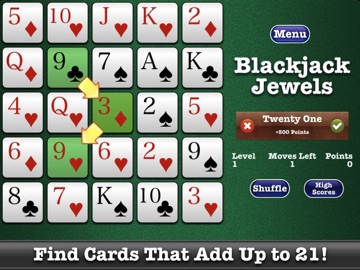 Blackjack Jewels™ iPad screenshot