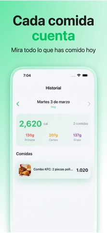 Calorías IA - Bajar de Peso iPhone screenshot