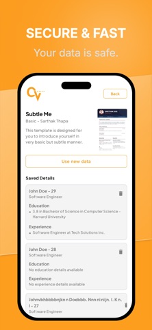 CV Maker - Professional Resume screenshot
