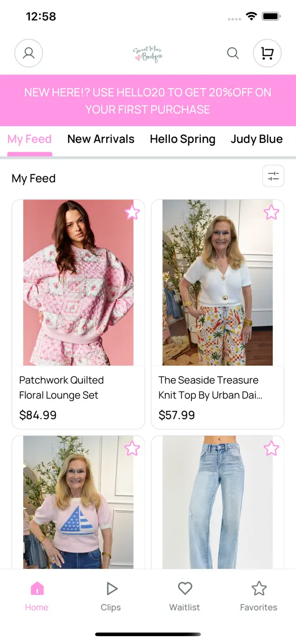 Screenshot #1 pour Sweet Mias Boutique