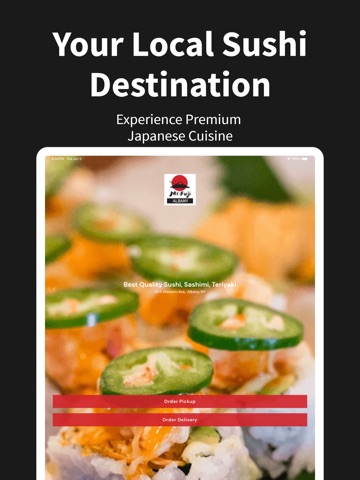 Mr. Fuji Sushi Albany iPad screenshot