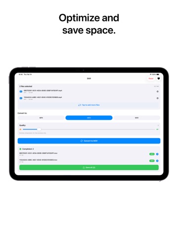 Shift: PDF & Video Converter iPad screenshot