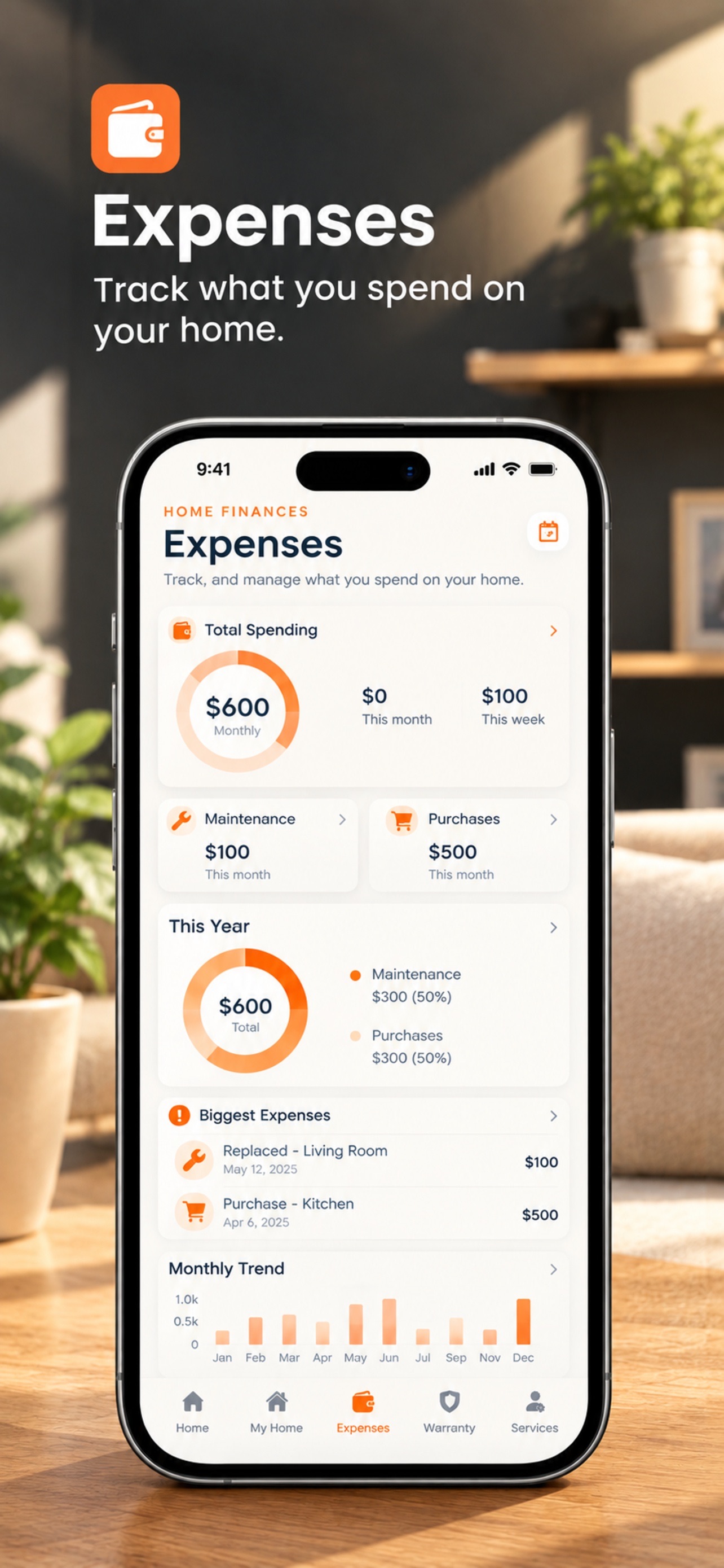 Screenshot 3 of HomeSpend: Home Expenses