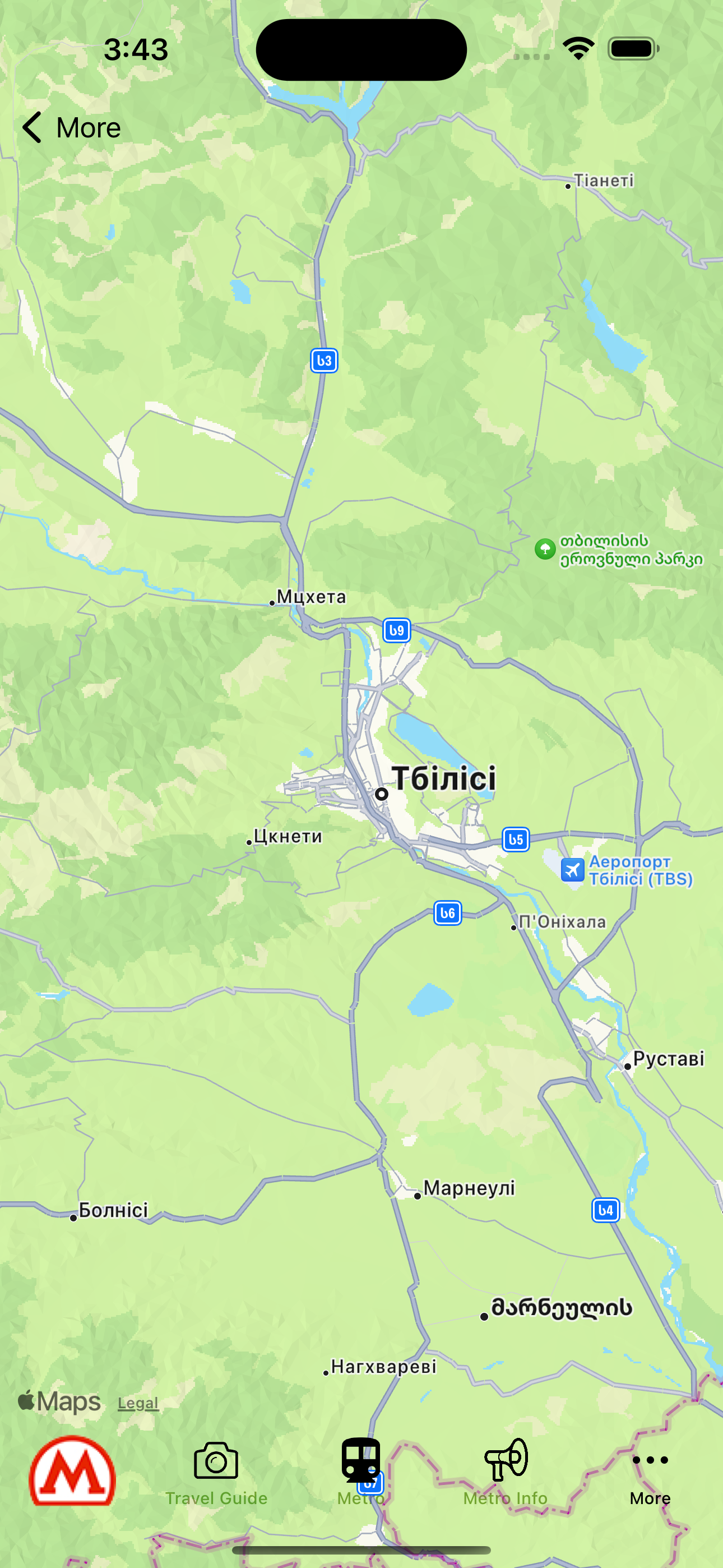 Tbilisi metro maps