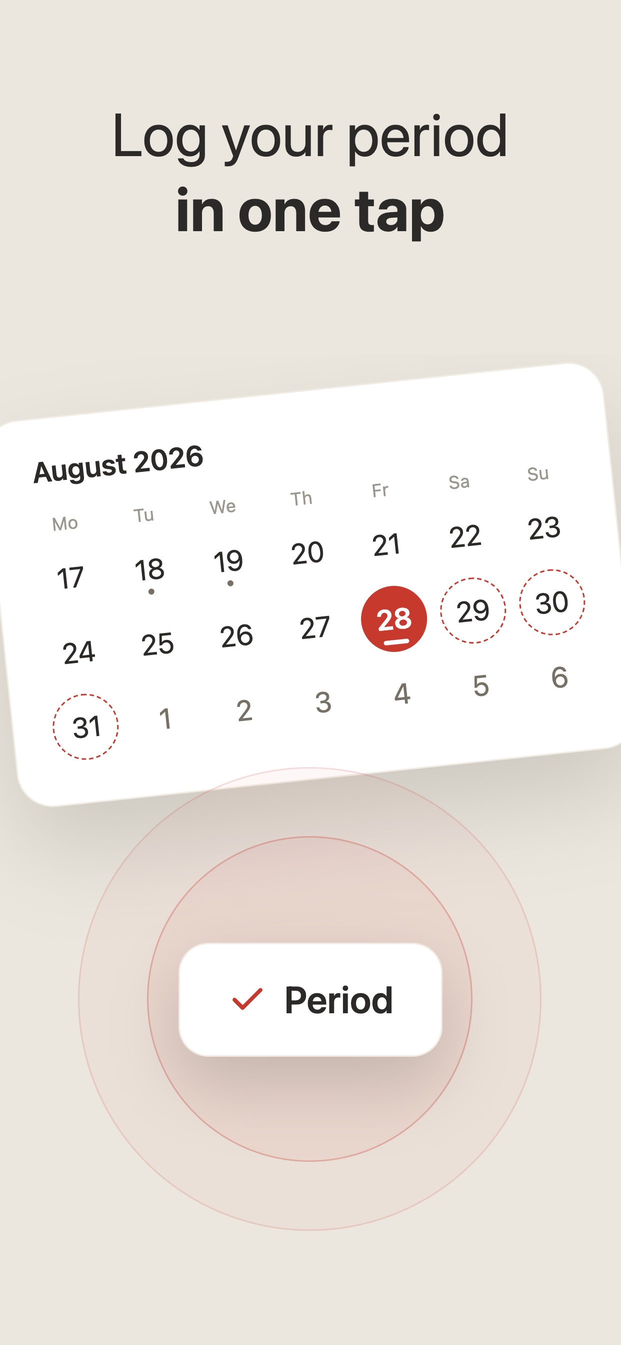 Screenshot 2 of CycleNote: Period Calendar