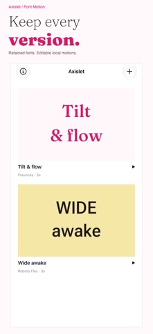 Axislet Font Motion screenshot 4