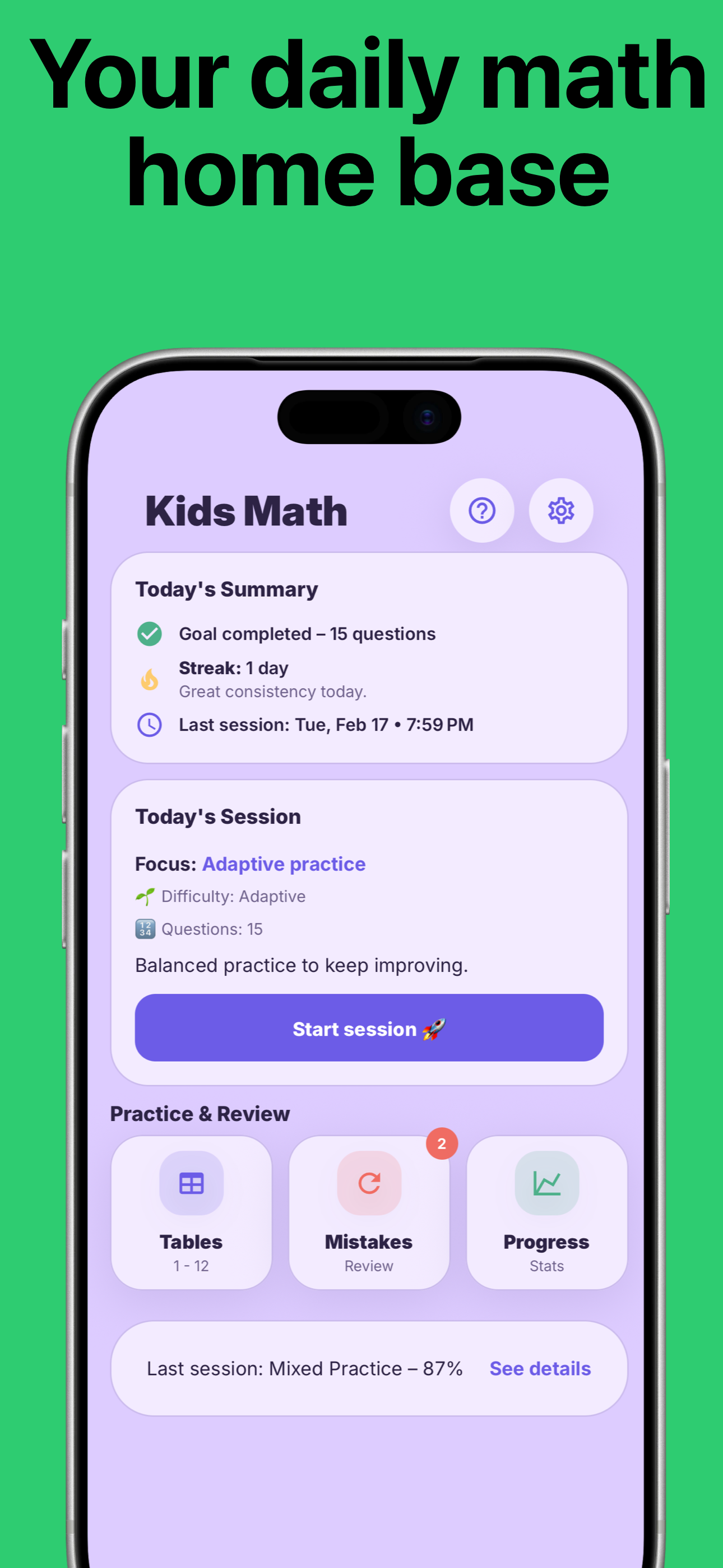 Kids Math 5–8: Times Tables
