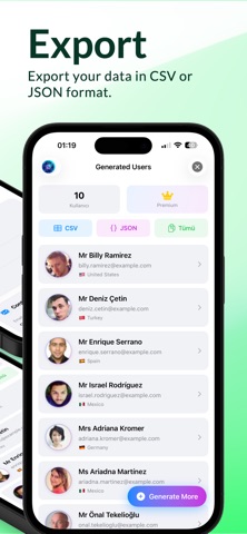 Fake User Generator screenshot
