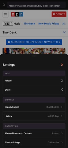 DaVinci Connect: BLE Browser Screenshot 3 of 3