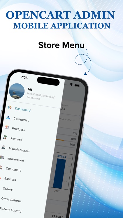 Opencart Admin Mobile App. screenshot-3