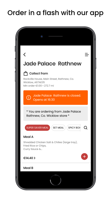 Jade Palace Chinese & Thai App Screenshot